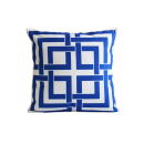 Blue striped pillowcase