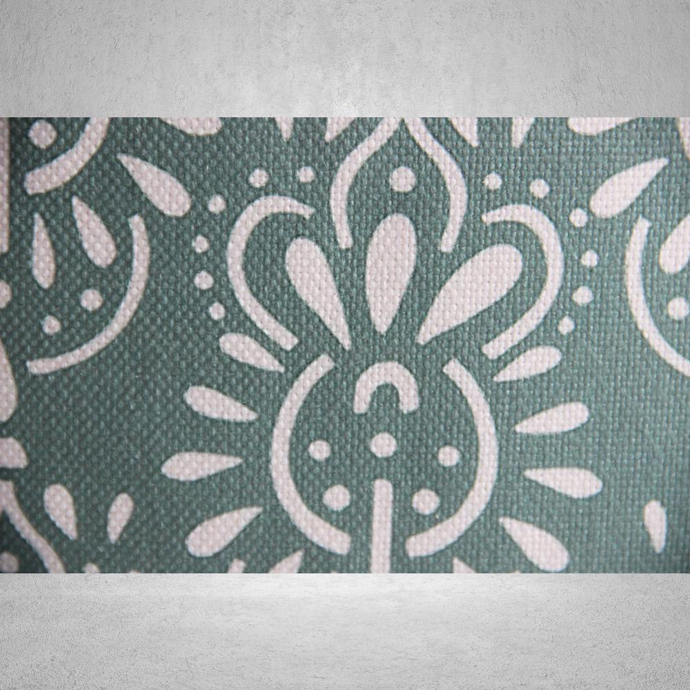 Green Floral Pillow Cover - Image 4