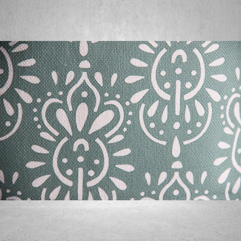 Green Floral Pillow Cover - Image 3