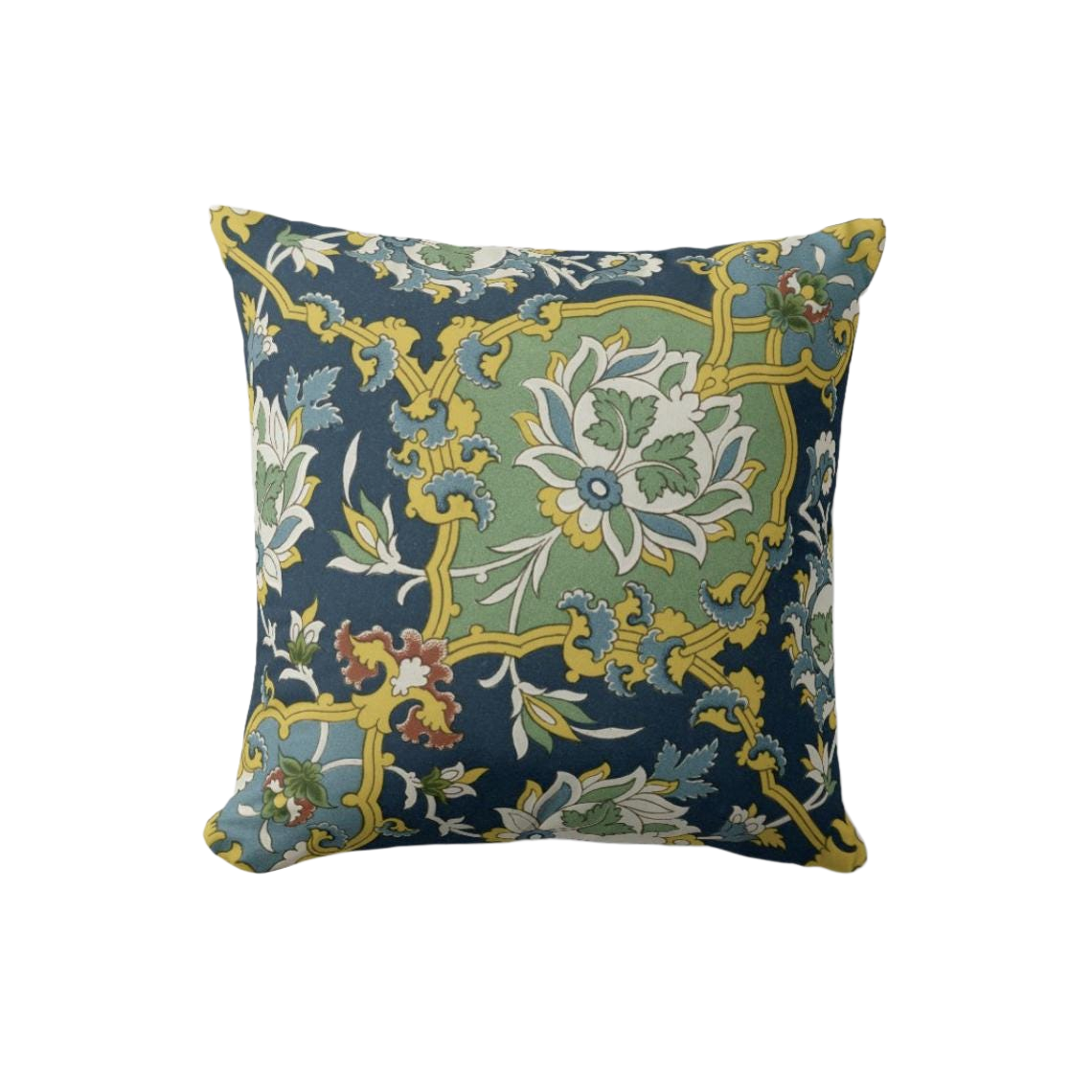 Vintage Floral Pillow Cover